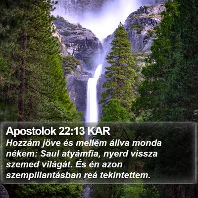Apostolok 22:13 KAR Bible Verse Image