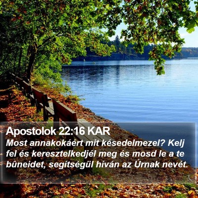 Apostolok 22:16 KAR Bible Verse Image