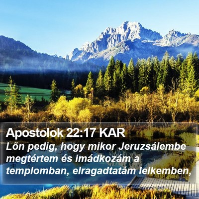 Apostolok 22:17 KAR Bible Verse Image