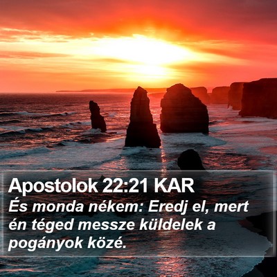 Apostolok 22:21 KAR Bible Verse Image