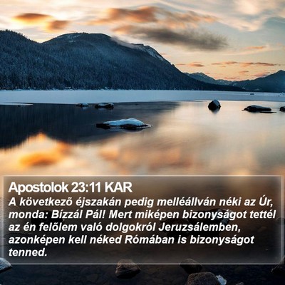 Apostolok 23:11 KAR Bible Verse Image