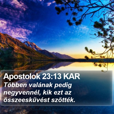 Apostolok 23:13 KAR Bible Verse Image
