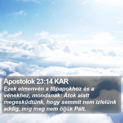 Apostolok 23:14 KAR Bible Verse Image