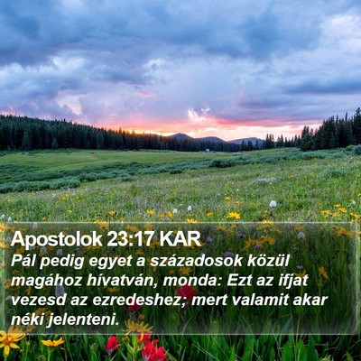 Apostolok 23:17 KAR Bible Verse Image