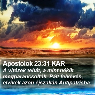Apostolok 23:31 KAR Bible Verse Image