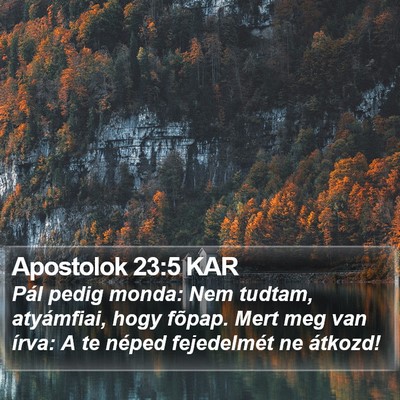 Apostolok 23:5 KAR Bible Verse Image