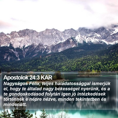 Apostolok 24:3 KAR Bible Verse Image