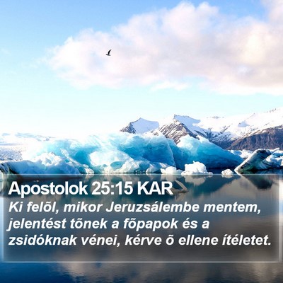 Apostolok 25:15 KAR Bible Verse Image