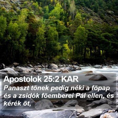 Apostolok 25:2 KAR Bible Verse Image