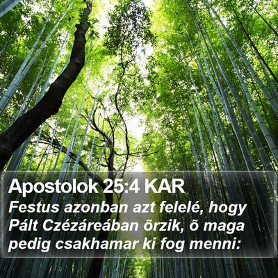 Apostolok 25:4 KAR Bible Verse Image