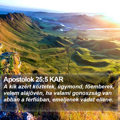 Apostolok 25:5 KAR Bible Verse Image