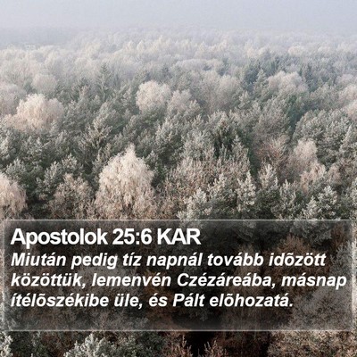 Apostolok 25:6 KAR Bible Verse Image