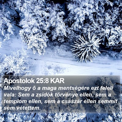 Apostolok 25:8 KAR Bible Verse Image