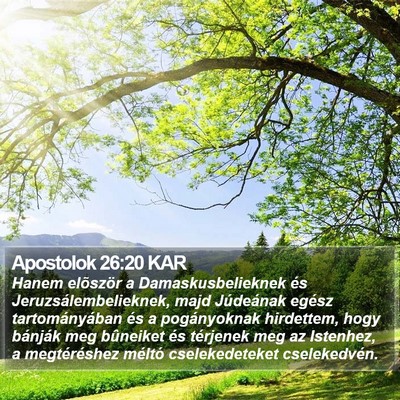 Apostolok 26:20 KAR Bible Verse Image