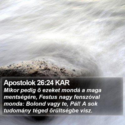 Apostolok 26:24 KAR Bible Verse Image