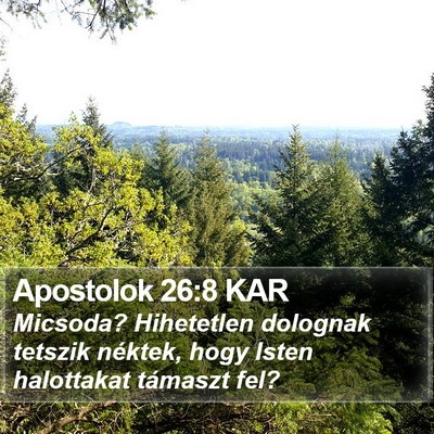 Apostolok 26:8 KAR Bible Verse Image