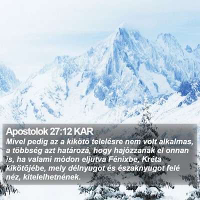 Apostolok 27:12 KAR Bible Verse Image