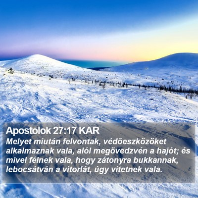 Apostolok 27:17 KAR Bible Verse Image