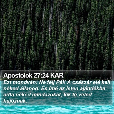 Apostolok 27:24 KAR Bible Verse Image