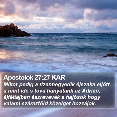 Apostolok 27:27 KAR Bible Verse Image