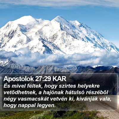 Apostolok 27:29 KAR Bible Verse Image