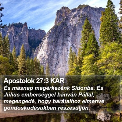 Apostolok 27:3 KAR Bible Verse Image
