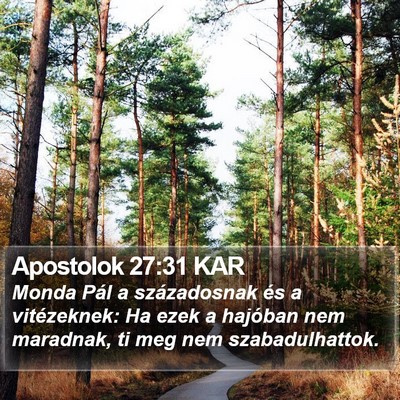 Apostolok 27:31 KAR Bible Verse Image