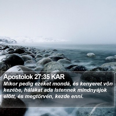 Apostolok 27:35 KAR Bible Verse Image