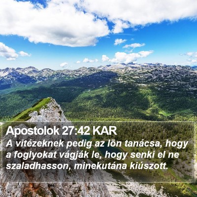 Apostolok 27:42 KAR Bible Verse Image