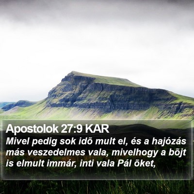 Apostolok 27:9 KAR Bible Verse Image