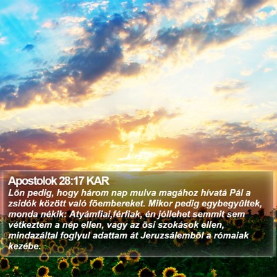 Apostolok 28:17 KAR Bible Verse Image