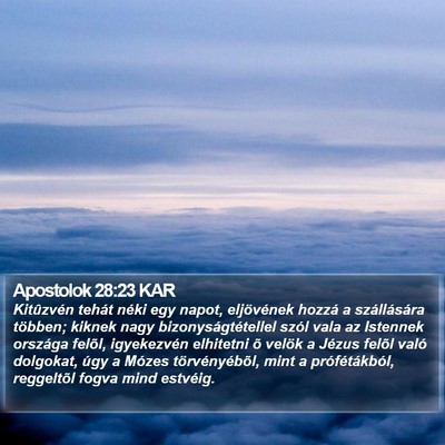 Apostolok 28:23 KAR Bible Verse Image