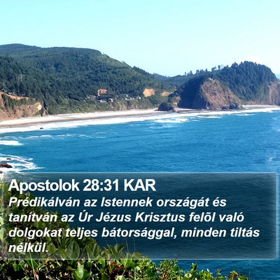 Apostolok 28:31 KAR Bible Verse Image