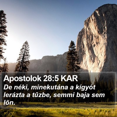 Apostolok 28:5 KAR Bible Verse Image