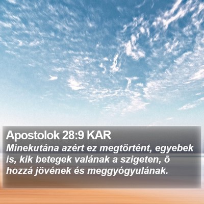 Apostolok 28:9 KAR Bible Verse Image