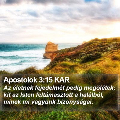 Apostolok 3:15 KAR Bible Verse Image