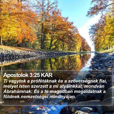 Apostolok 3:25 KAR Bible Verse Image