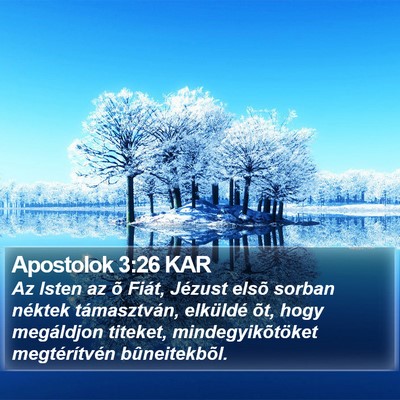 Apostolok 3:26 KAR Bible Verse Image