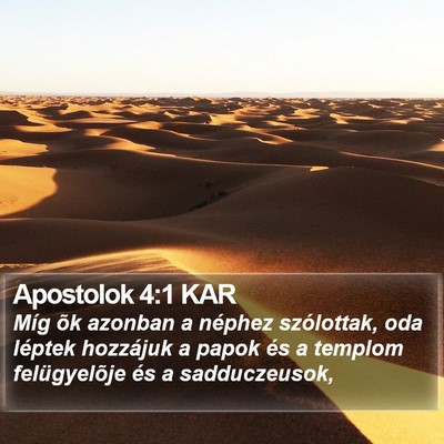 Apostolok 4:1 KAR Bible Verse Image