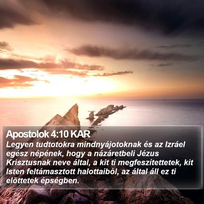 Apostolok 4:10 KAR Bible Verse Image