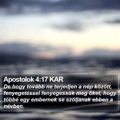 Apostolok 4:17 KAR Bible Verse Image