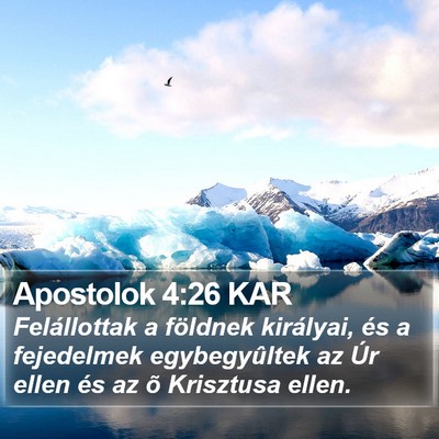 Apostolok 4:26 KAR Bible Verse Image