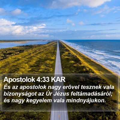 Apostolok 4:33 KAR Bible Verse Image