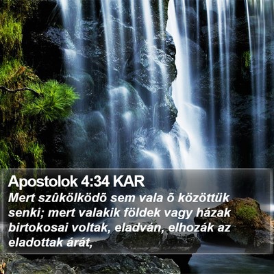 Apostolok 4:34 KAR Bible Verse Image