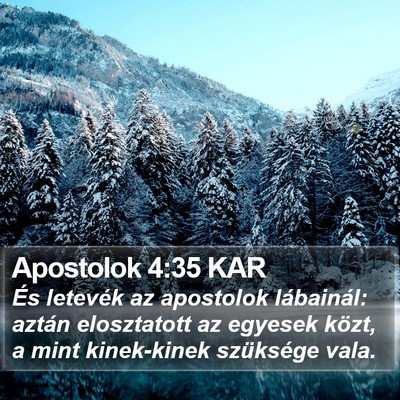 Apostolok 4:35 KAR Bible Verse Image