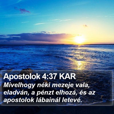 Apostolok 4:37 KAR Bible Verse Image