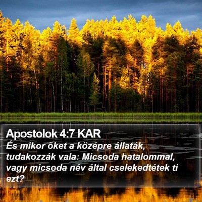 Apostolok 4:7 KAR Bible Verse Image