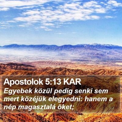 Apostolok 5:13 KAR Bible Verse Image