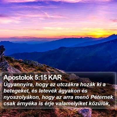 Apostolok 5:15 KAR Bible Verse Image