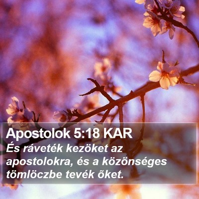 Apostolok 5:18 KAR Bible Verse Image